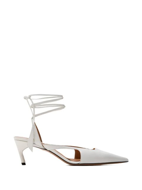 The Attico Diane slingback pumps - White - zdjęcie produktu nr 1