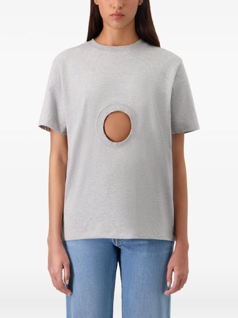 Coperni Window circular opening T-shirt - Grey