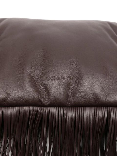 Sportmax fringed clutch bag - Brown