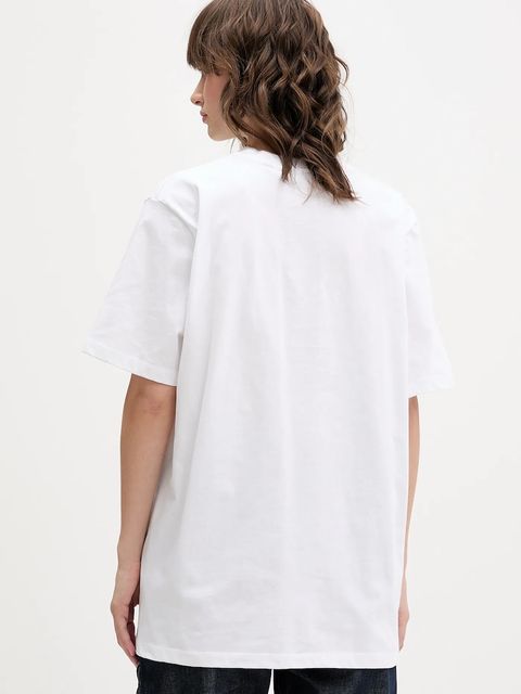 Rotate t-shirt bawełniany damski kolor biały 114745400 - zdjęcie produktu nr 2