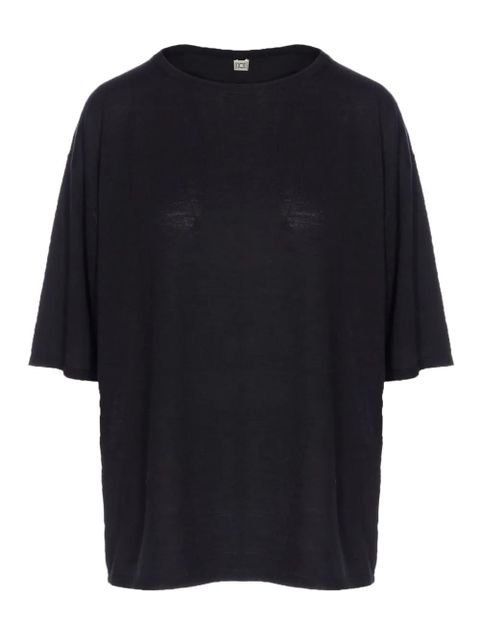 TOTEME crew-neck short-sleeves T-shirt - Black - zdjęcie produktu nr 1