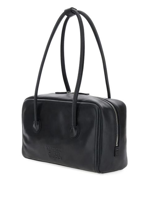 Marge Sherwood double-handle zip-top tote bag - Black