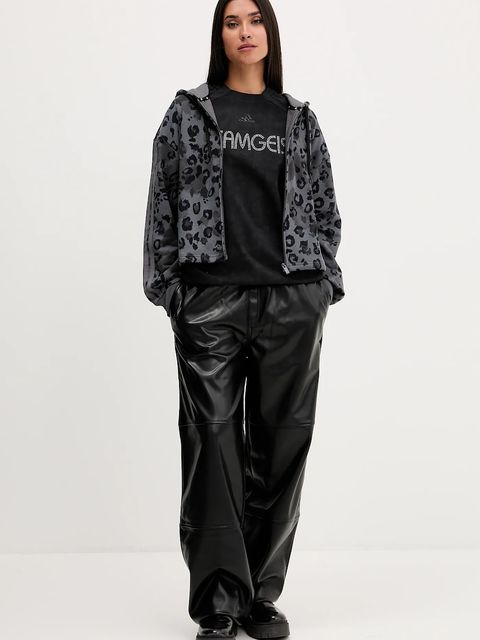 adidas Originals t-shirt bawełniany Rhinestone Tee damski kolor czarny KF3113 - zdjęcie produktu nr 2