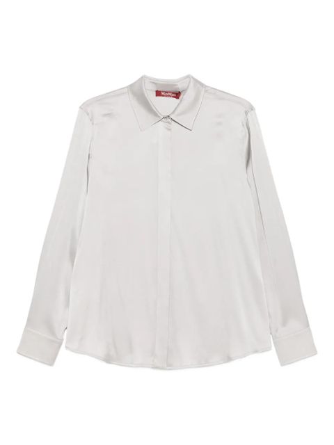 Max Mara stretch-silk shirt - Grey - zdjęcie produktu nr 1