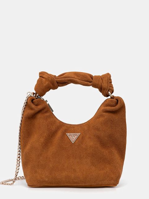 Guess torebka zamszowa ISOTTA kolor brązowy HWSG96 60010 - zdjęcie produktu nr 1