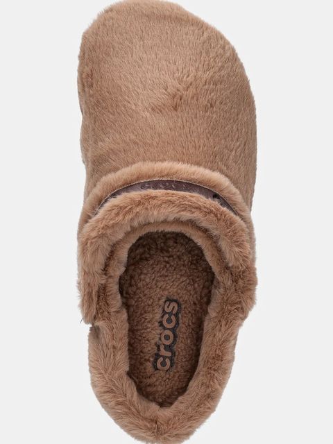 Crocs kapcie Classic Unfurgettable Clog kolor brązowy 211116