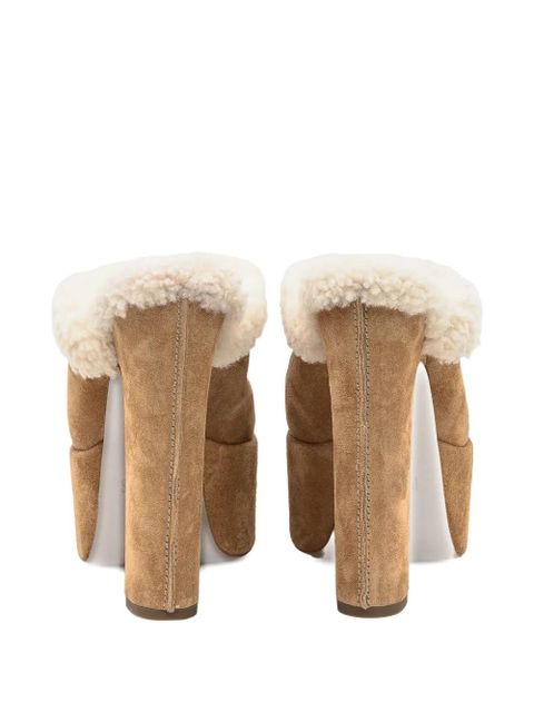 Paris Texas 145mm Malena platform mules - Brown - zdjęcie produktu nr 2