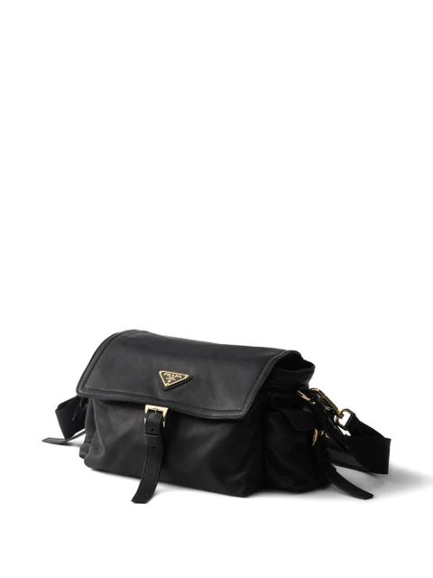 Prada medium Explore leather shoulder bag - Black