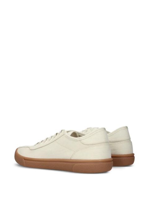 The Row lace-up canvas sneakers - Neutrals