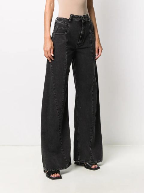 Maison Margiela Décortiqué wide-leg jeans - Black