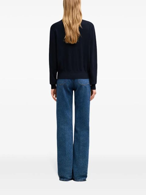 AMI Paris Ami de Coeur high-neck jumper - Blue