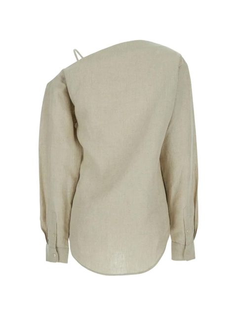 Coperni Heart one-shoulder pocket blouse - Neutrals - zdjęcie produktu nr 2
