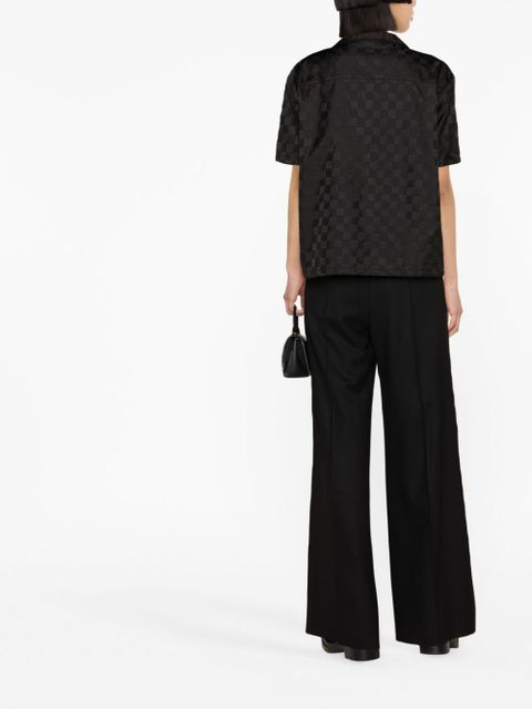 MISBHV monogram-print short-sleeve shirt - Black
