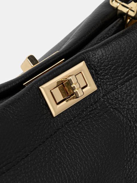 Answear.LAB torebka skórzana kolor czarny