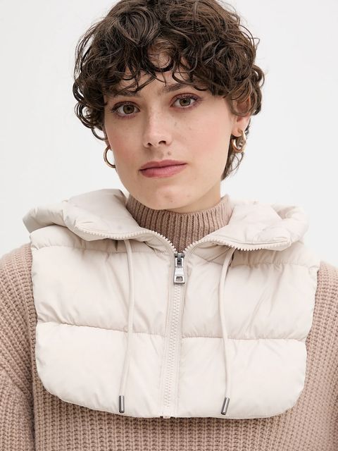 Geox komin NARCISA damski kolor beżowy gładki W5660H T3152 - zdjęcie produktu nr 1