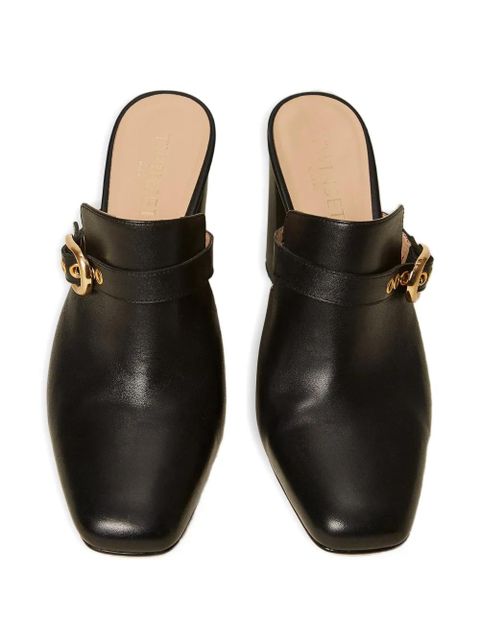 TWINSET buckle leather mules - Black