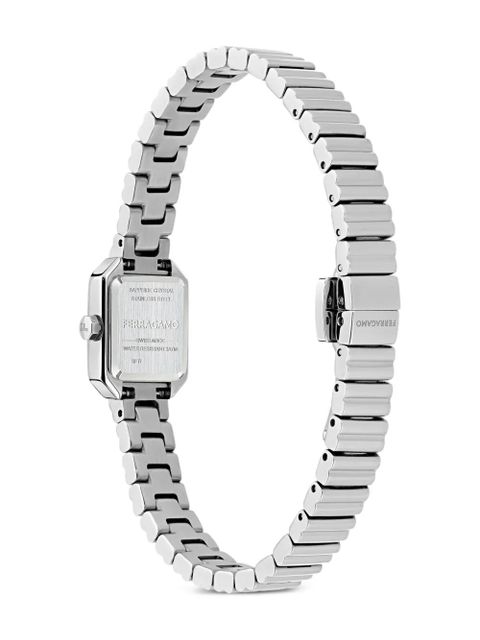 Ferragamo Crystal Tank Petite 20mm watch - Silver