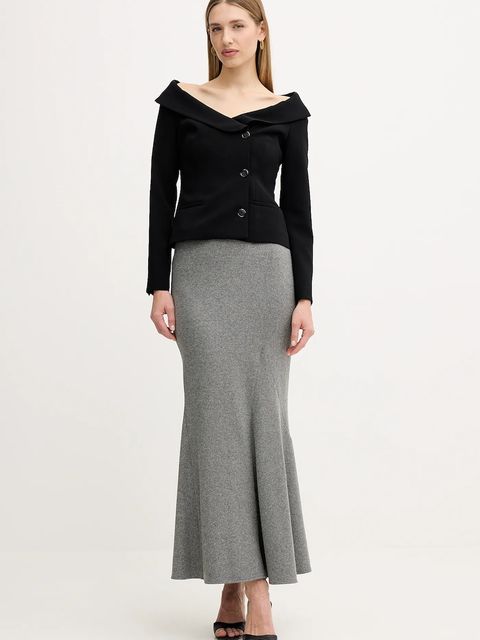 Pinko marynarka kolor czarny jednorzędowa gładka 106132 A304 - zdjęcie produktu nr 2