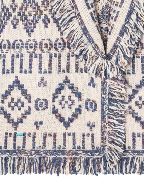 Alanui Grunge Beat cardigan - White