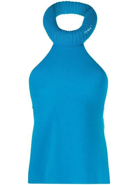 Off-White tubular open-back top - Blue - zdjęcie produktu nr 1