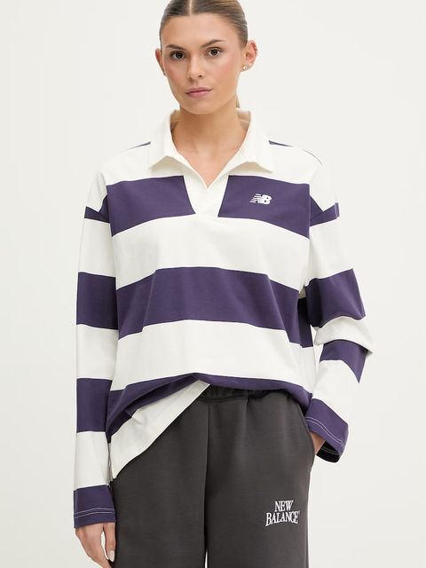 New Balance longsleeve damski bawełniany Rugby - zdjęcie produktu nr 2
