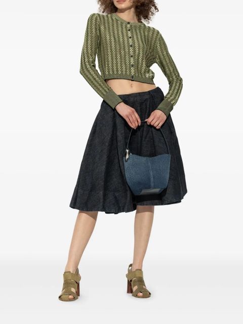 JW Anderson 95mm suede fisherman sandals - Green