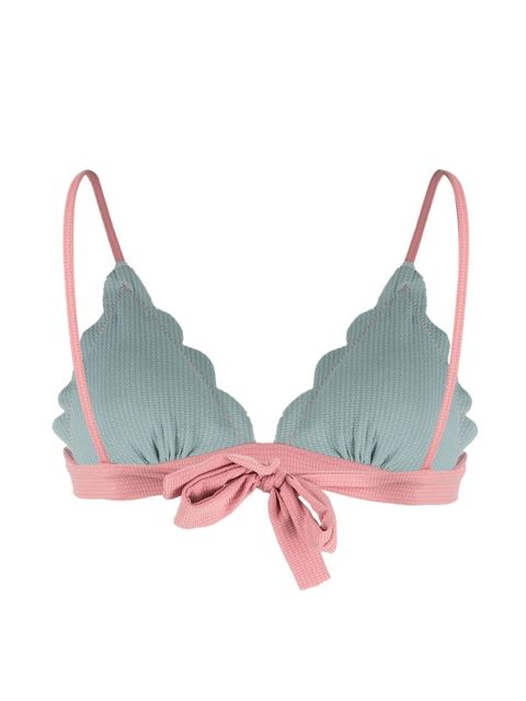 MARYSIA SWIM - Różowy top od bikini Santa Clara