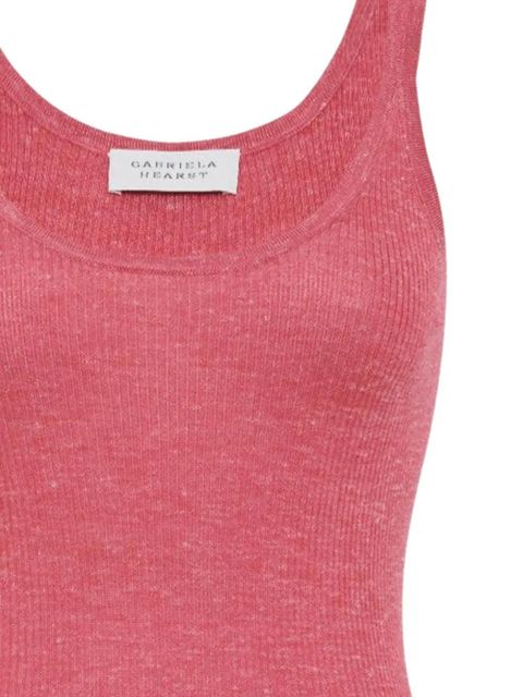 Gabriela Hearst Cinxia fine-ribbed tank top - Pink - zdjęcie produktu nr 2