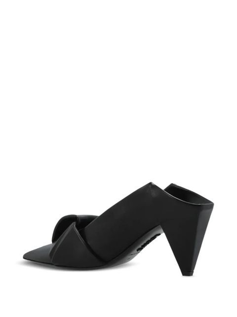 LOEWE Origami pointed-toe leather pumps - Black