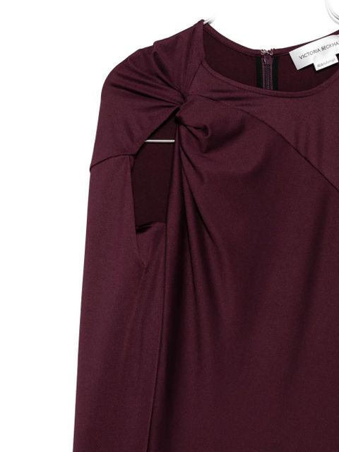 Victoria Beckham twist-detail cut-out top - Red