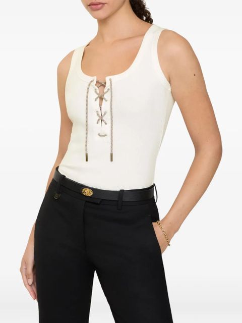 Burberry adjustable-drawcord tank top - Neutrals