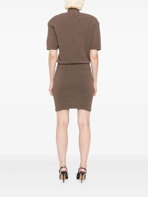 Jacquemus Robe maille castagna dress - Brown