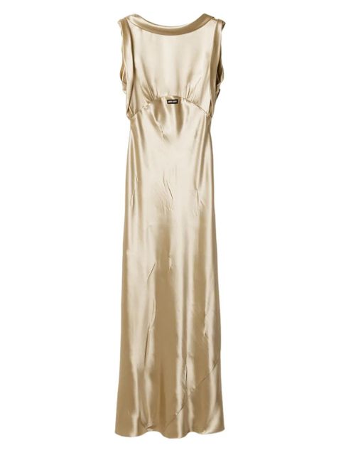 Miu Miu scoop-back satin-effect maxi dress - Neutrals - zdjęcie produktu nr 1