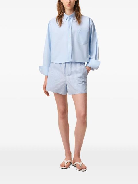 AMI Paris Ami De Coeur crop shirt - Blue - zdjęcie produktu nr 2