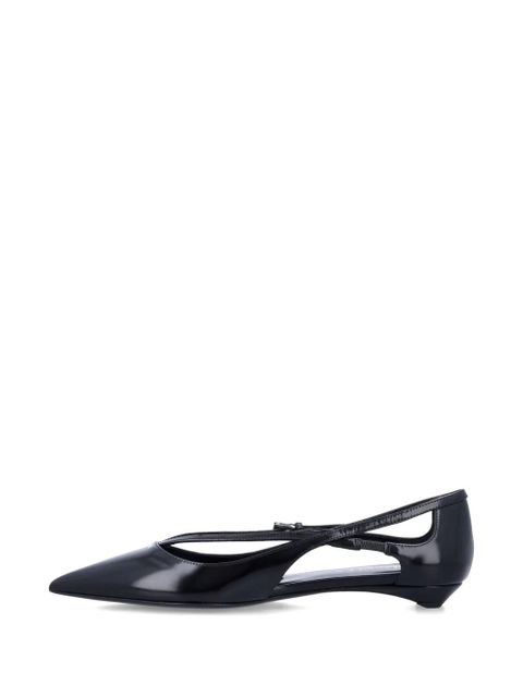 Prada cut-out ballerina shoes - Black