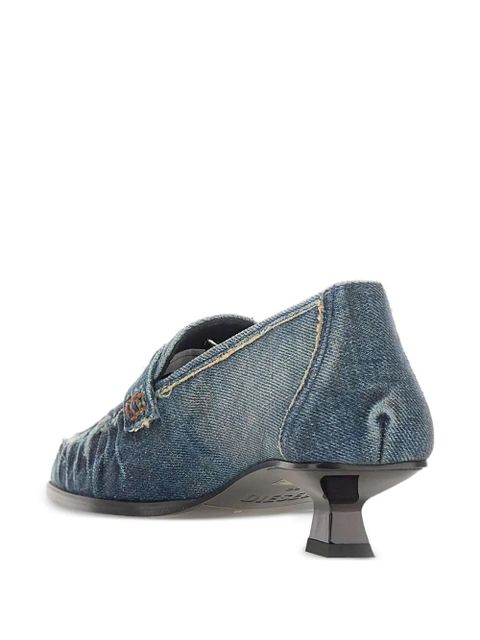 Diesel D-Amber logo-embellishment pumps - Blue - zdjęcie produktu nr 2
