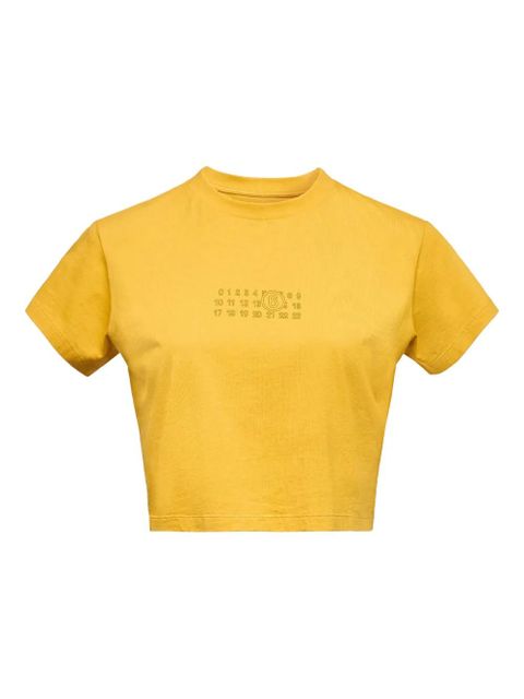 MM6 Maison Margiela Numbers-print T-shirt - Yellow - zdjęcie produktu nr 1