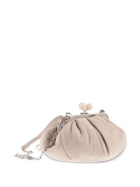 Weekend Max Mara Wkavalois suede clutch bag - Neutrals