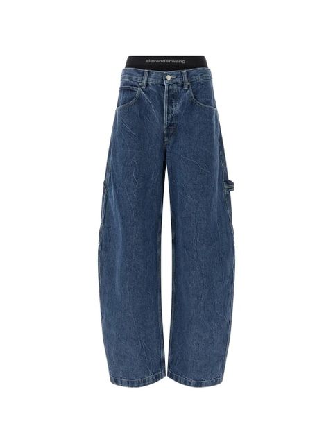 Alexander Wang x Denim x alexander wang stonewashed wide jeans - Blue - zdjęcie produktu nr 1