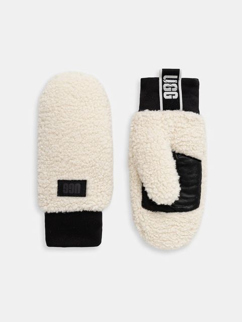 UGG rękawiczki damskie kolor beżowy 101099 - zdjęcie produktu nr 1