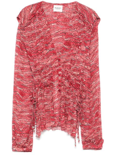 MARANT ÉTOILE Axeline blouse - Red - zdjęcie produktu nr 1