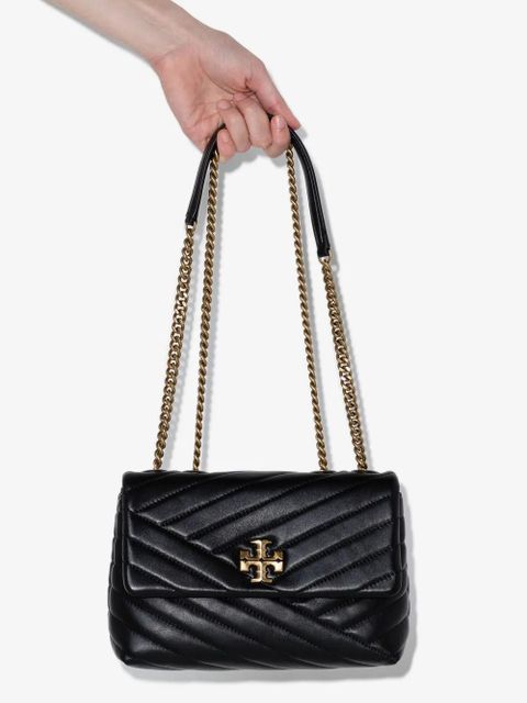 Tory Burch small Kira Chevron convertible shoulder bag - Black