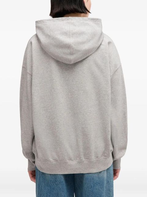 GANNI graphic-print hoodie - Grey