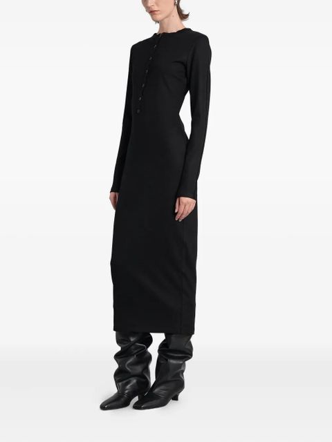 ENTIRE STUDIOS long-sleeve fitted midi dress - BL
