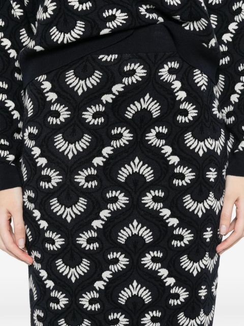 Max Mara patterned midi skirt - Blue