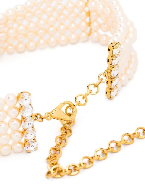 Alessandra Rich crystal-embellished necklace - Gold