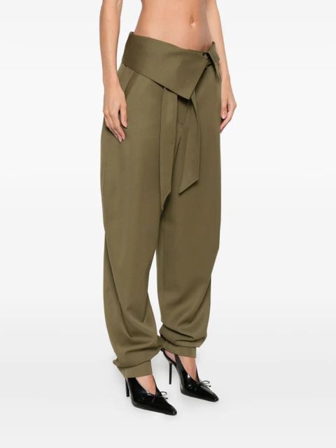 The Attico tapered trousers - Green
