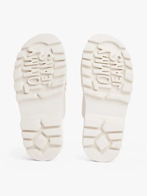 Tommy Jeans klapki skórzane DOUBLE STRAP SANDAL