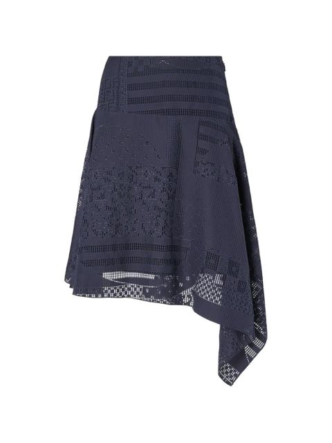 FENDI lace-panelled skirt - Blue - zdjęcie produktu nr 1