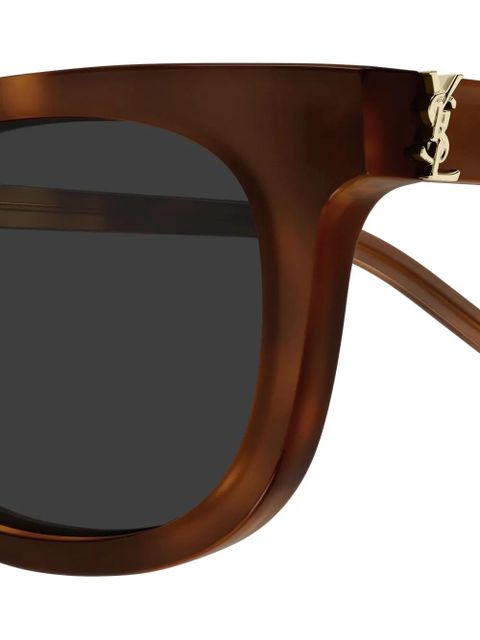Saint Laurent Eyewear oval-frame tortoiseshell sunglasses - Brown